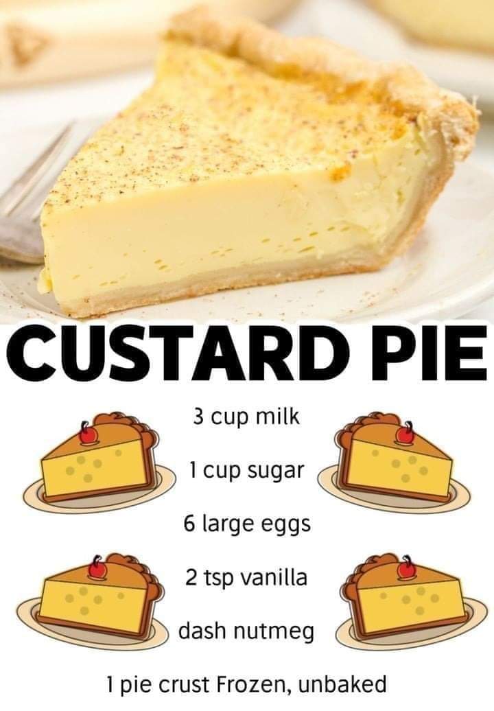 The Old Fashioned Custard Pie