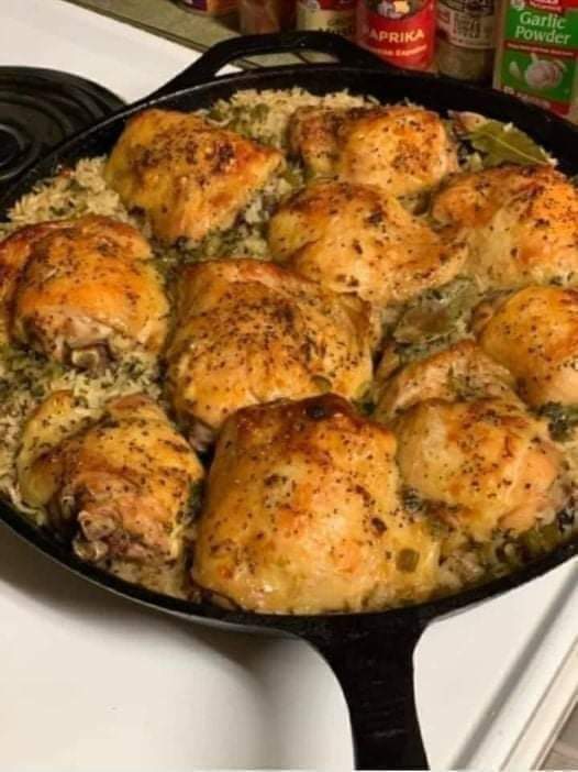 Oven baked chicken and rice – Great Recipes Foods