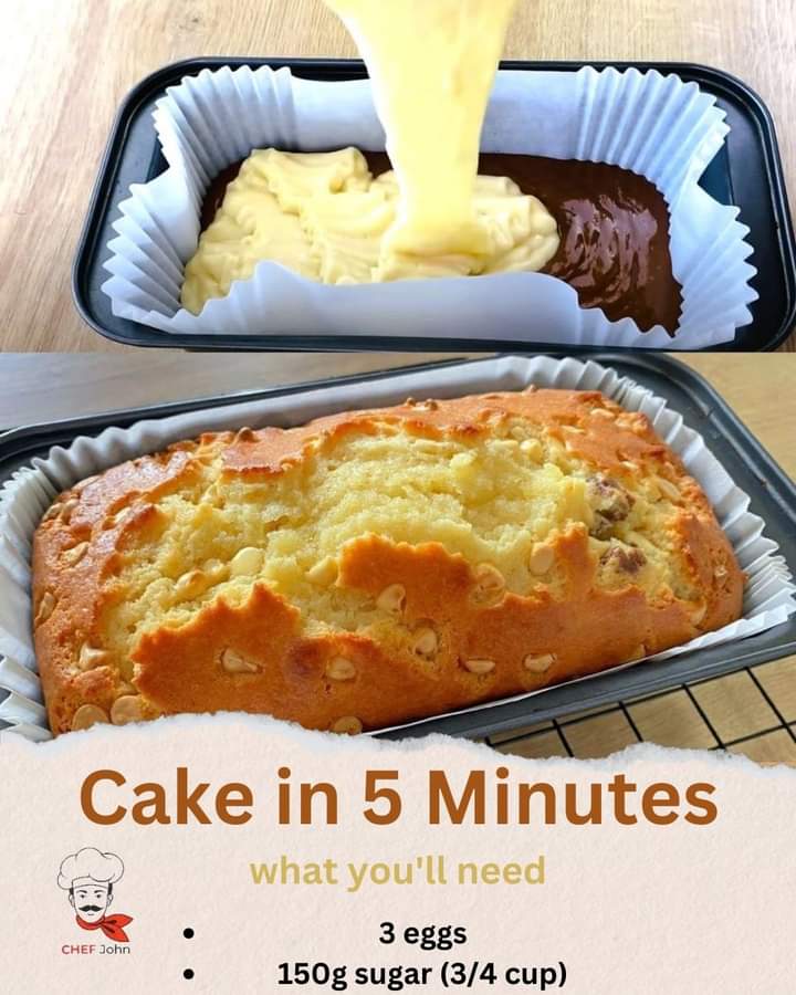Cake in 5 Minutes Recipe
