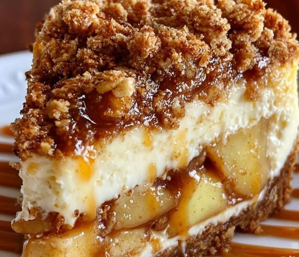 Apple Crisp Cheesecake