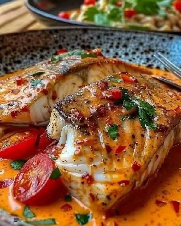 Red Snapper with Creamy Creole Sauce