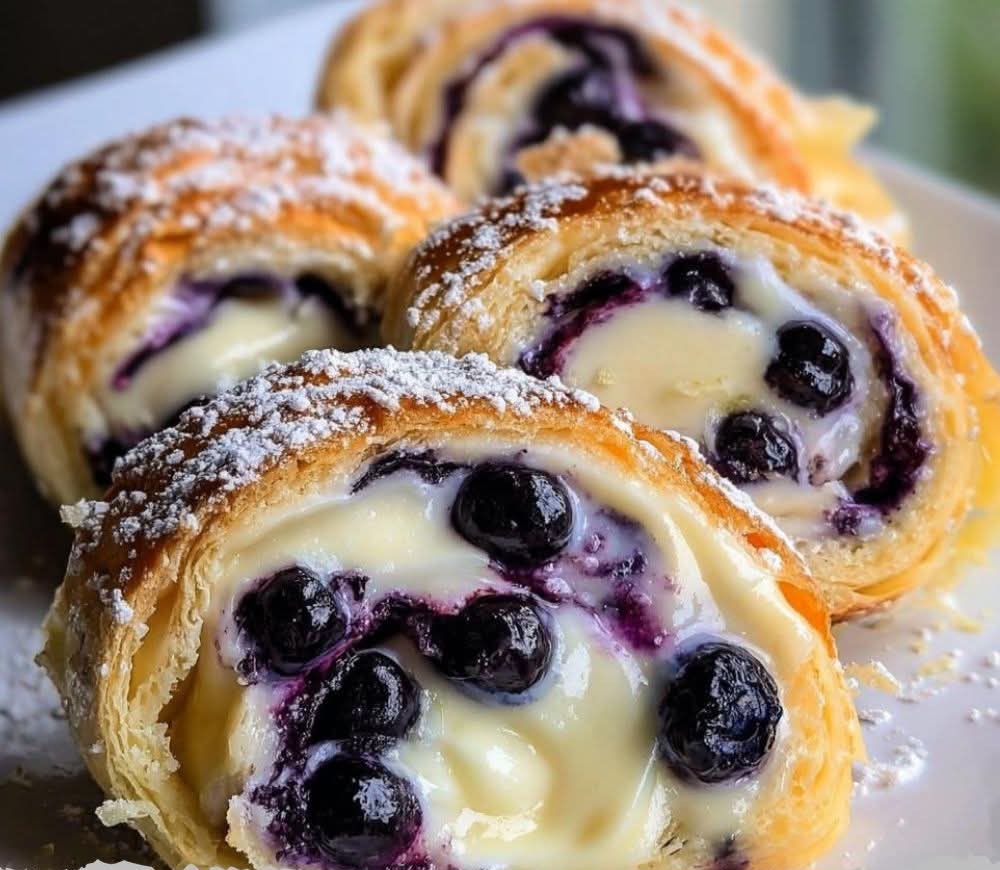 Blueberry Cheesecake Rolls