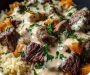 Cheesy Steak & Queso Rice
