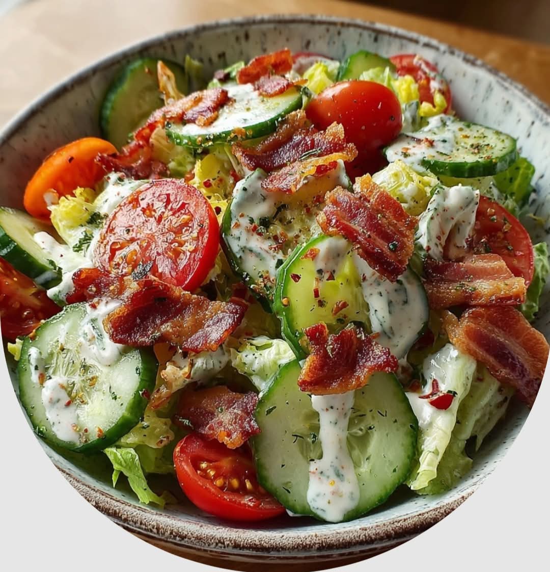 Cucumber Ranch BLT Salad