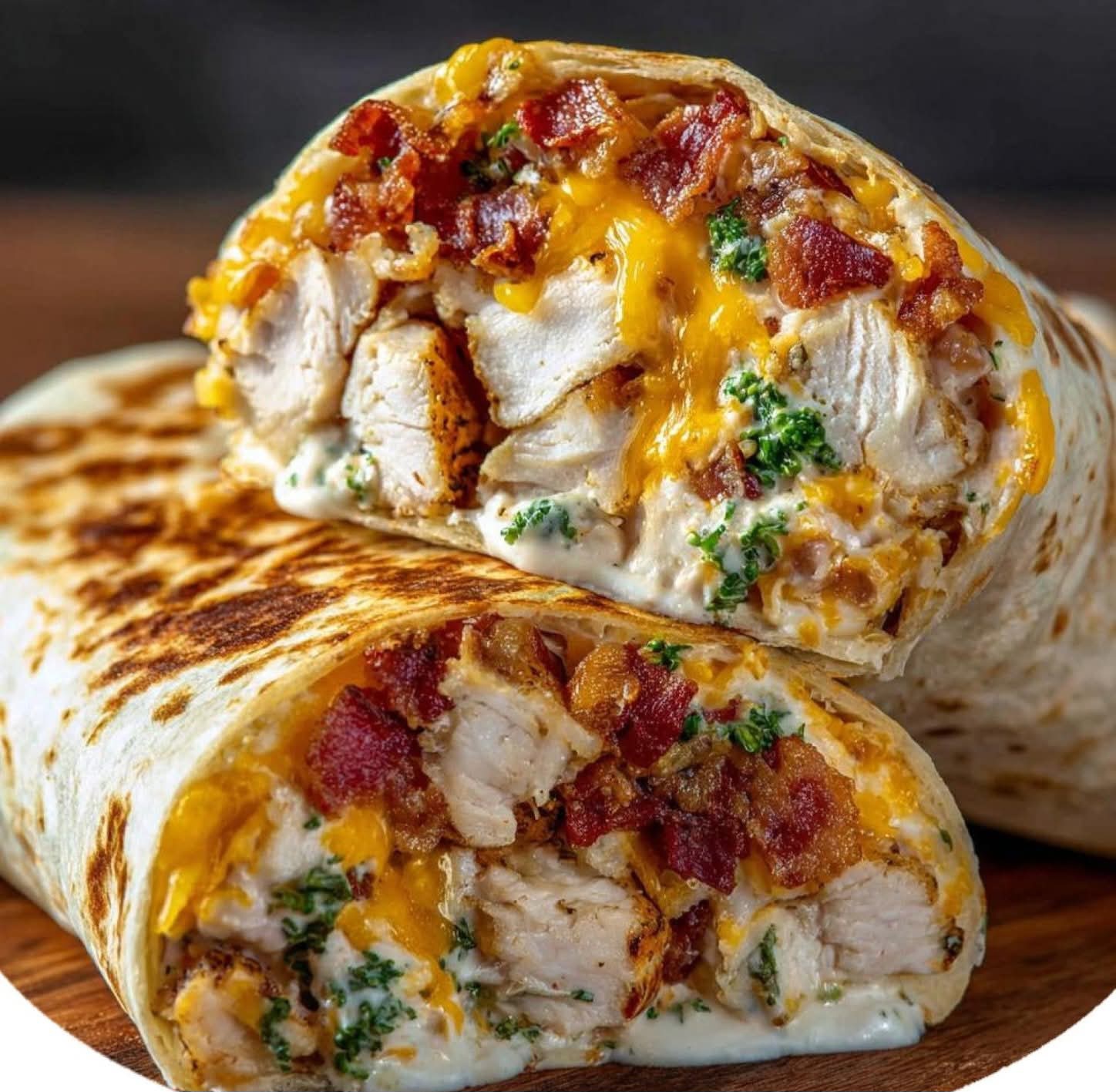 Crunchy Bacon Chicken Ranch Wrap