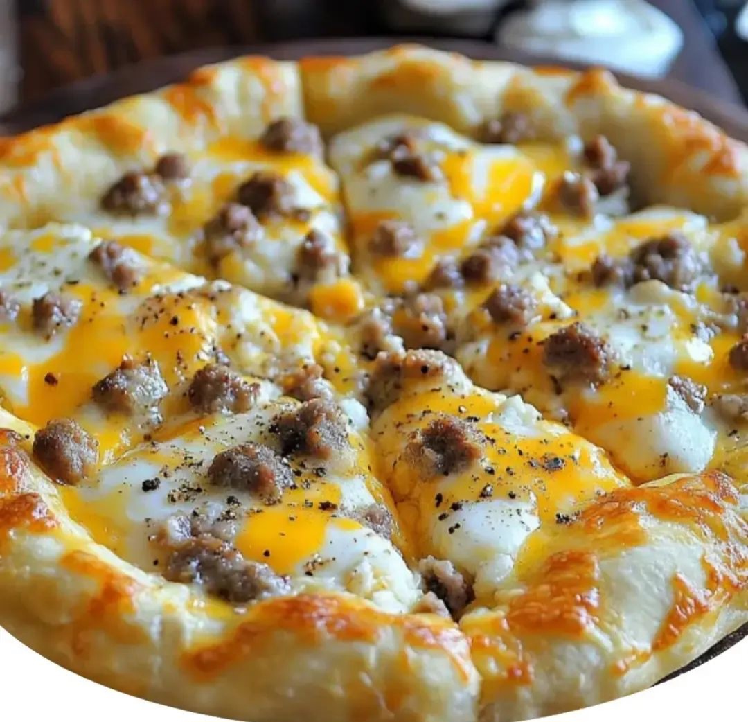 Sausage Gravy Breakfast Pizza