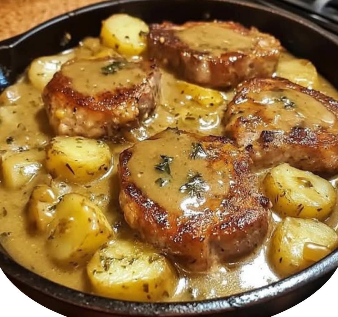 Smothered Pork Chops with Potatoes in Gravy YAY OR NAY!