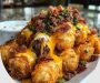 Bacon Cheeseburger Stuffed Tater Tot Cones 