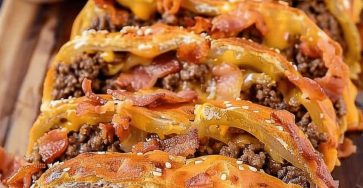 Cheeseburger Stuffed Braid