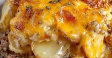 Cheesy Hamburger Potato Casserole
