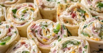 Vegetable Cream Cheese Tortilla Roll Ups