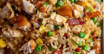 Chicken and Bacon Fried Rice